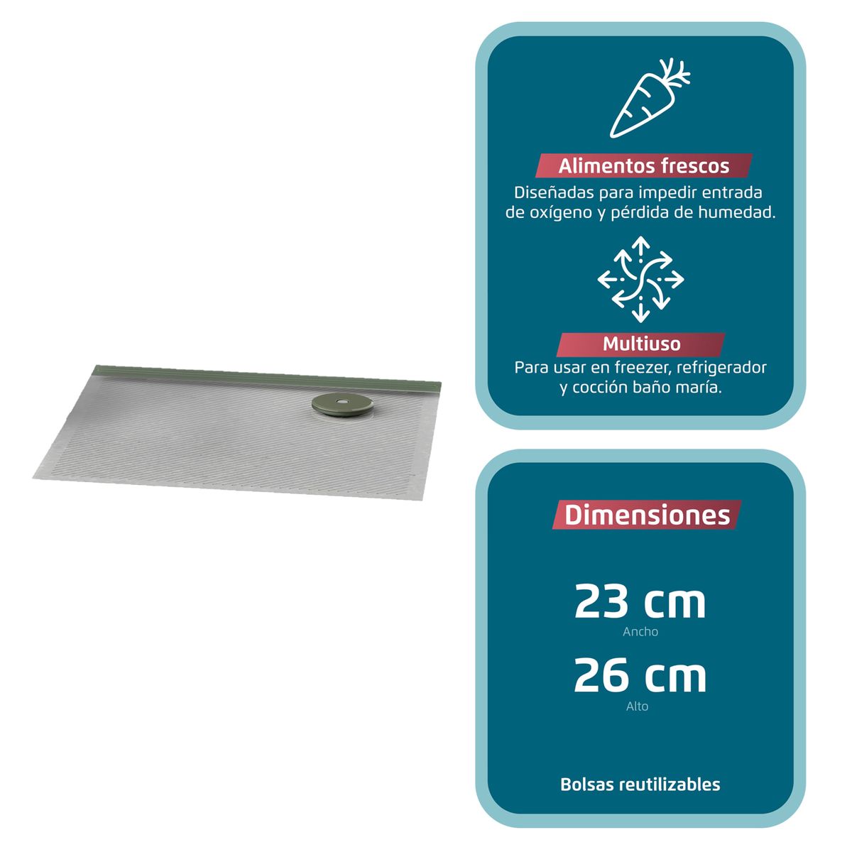 FENSA - Bolsa Reutilizable Fensa Selladora 10 Unidades KVSK1