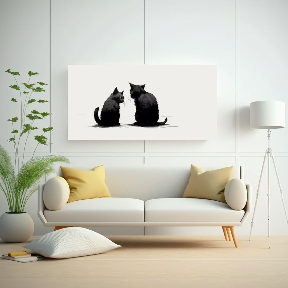 GENERICO - Lienzo Minimalista Estilo Manga De Los Años 90 80x40 Cm