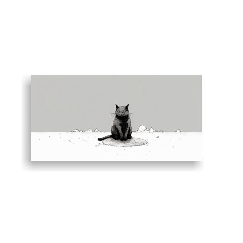 GENERICO - Cuadro Inspiración Minimalista De Manga De Los 60x30 Cm
