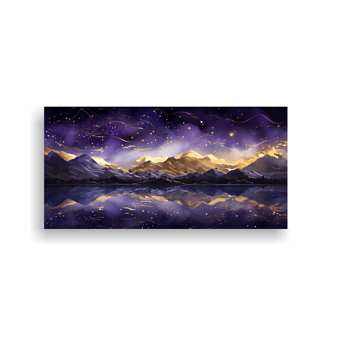 GENERICO - Pinturas De Paisajes Montañosos Modernos Y 80x40 Cm
