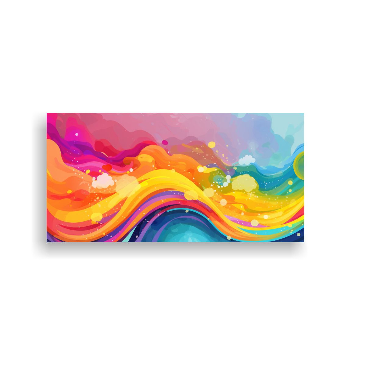 GENERICO - Cuadro Horizontal Vibrante Para Decoración Pride 100x50 Cm