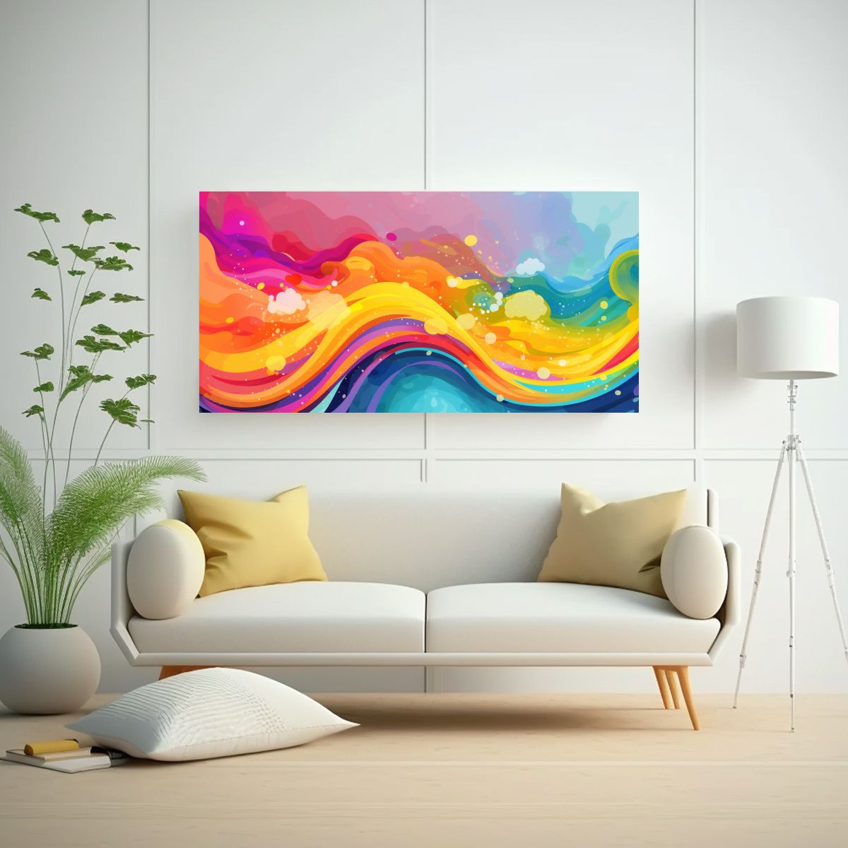 GENERICO - Cuadro Horizontal Vibrante Para Decoración Pride 100x50 Cm