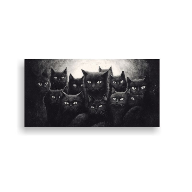 GENERICO - Cuadro Decorativo Impacto Visual Tela The Starry 80x40 Cm