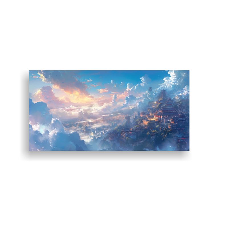 GENERICO - Pinturas De Decoración Cielo Nublado Sobre La 60x30 Cm