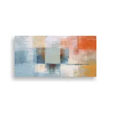 GENERICO - Cuadro Abstracto Moderno En Colores Vibrantes 60x30 Cm