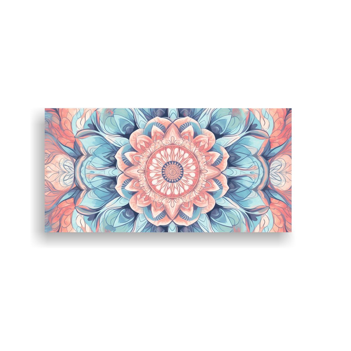 GENERICO - Patrón Mandala Vintage En Tonos Pastel Para 80x40 Cm