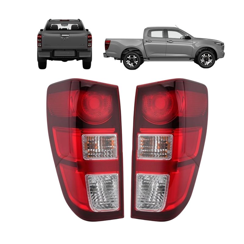 GENERICO - Par Faroles Traseros Izq + Der Para Mazda BT50 2021-2024