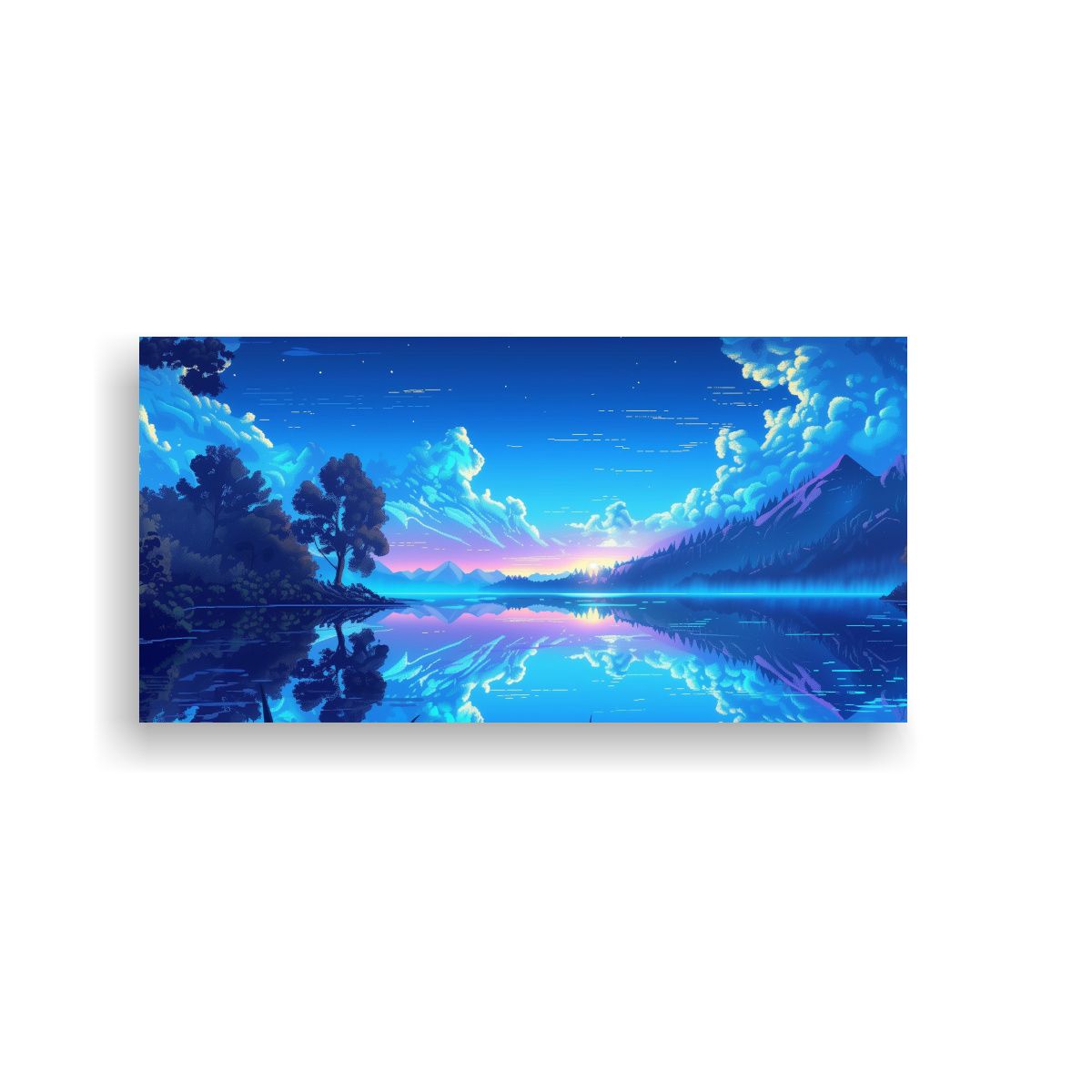 GENERICO - Pinturas Decorativas De Lago Reflejante Con 80x40 Cm