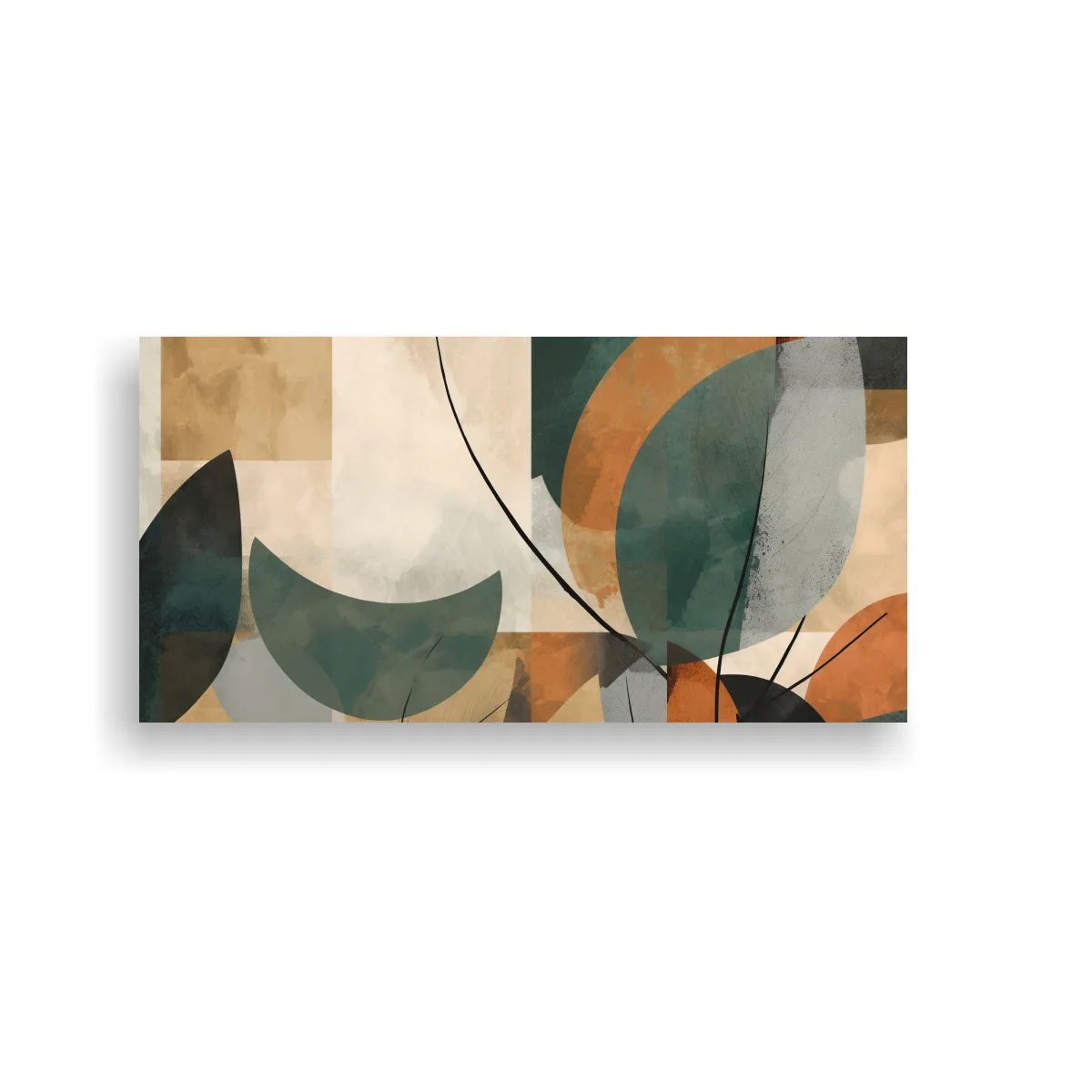 GENERICO - Cuadro Vintage Resistente Con árbol Abstracto En 80x40 Cm
