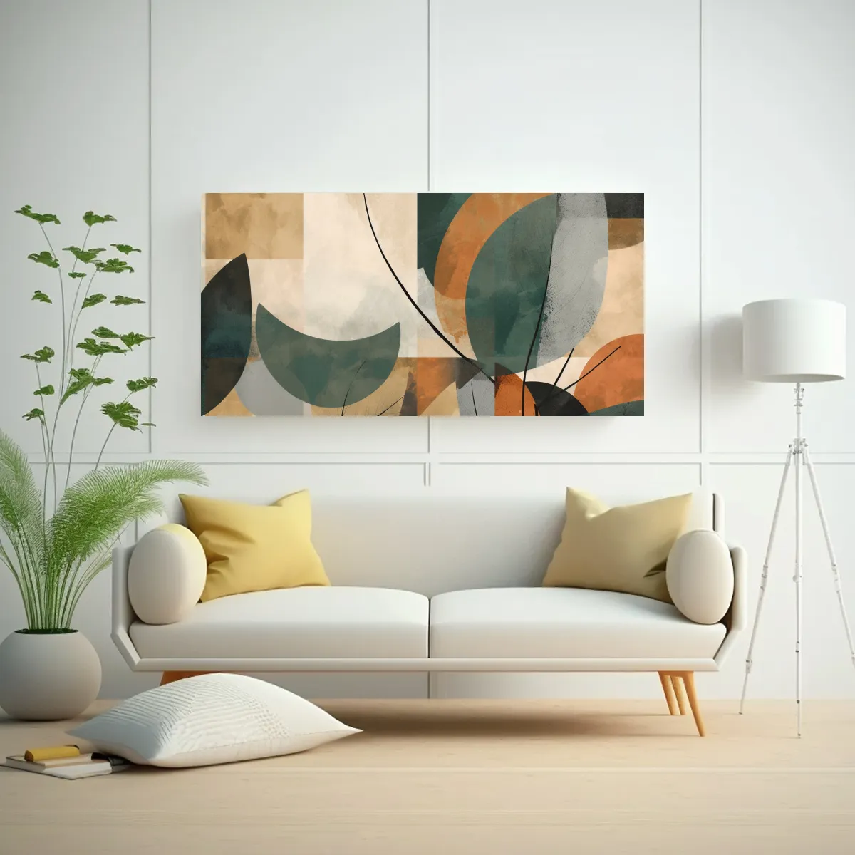 GENERICO - Cuadro Vintage Resistente Con árbol Abstracto En 80x40 Cm