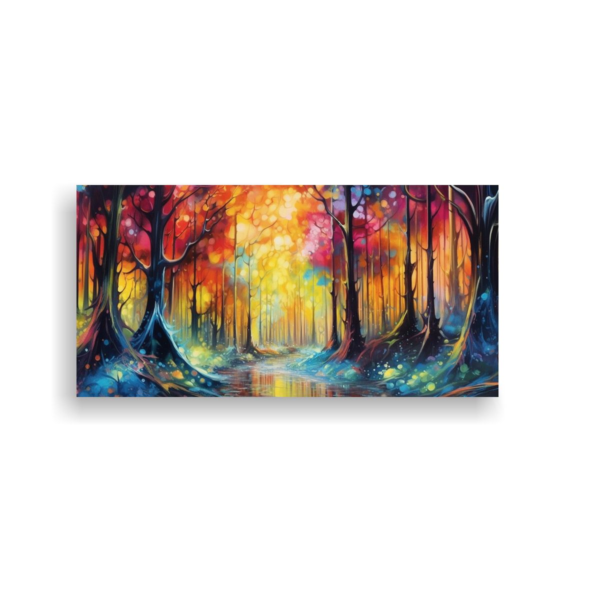 GENERICO - Pinturas Decorativas Majestuosas Estilo Acuarela 100x50 Cm