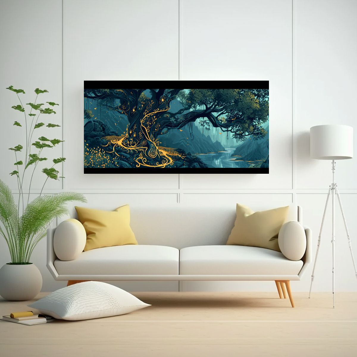 GENERICO - Pintura Conceptual Para Decoración De Pared 60x30 Cm