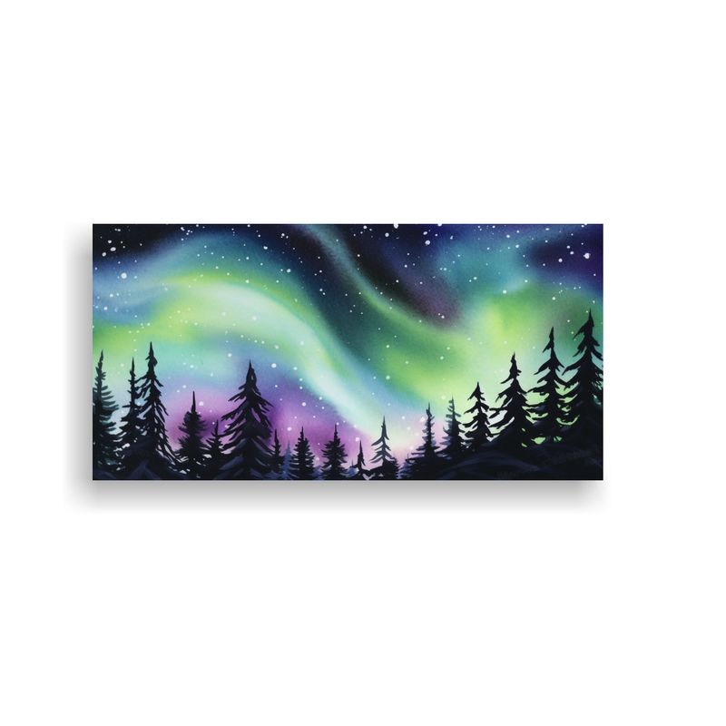 GENERICO - Pinturas Decorativas Acuarela Líneas Brillantes 60x30 Cm