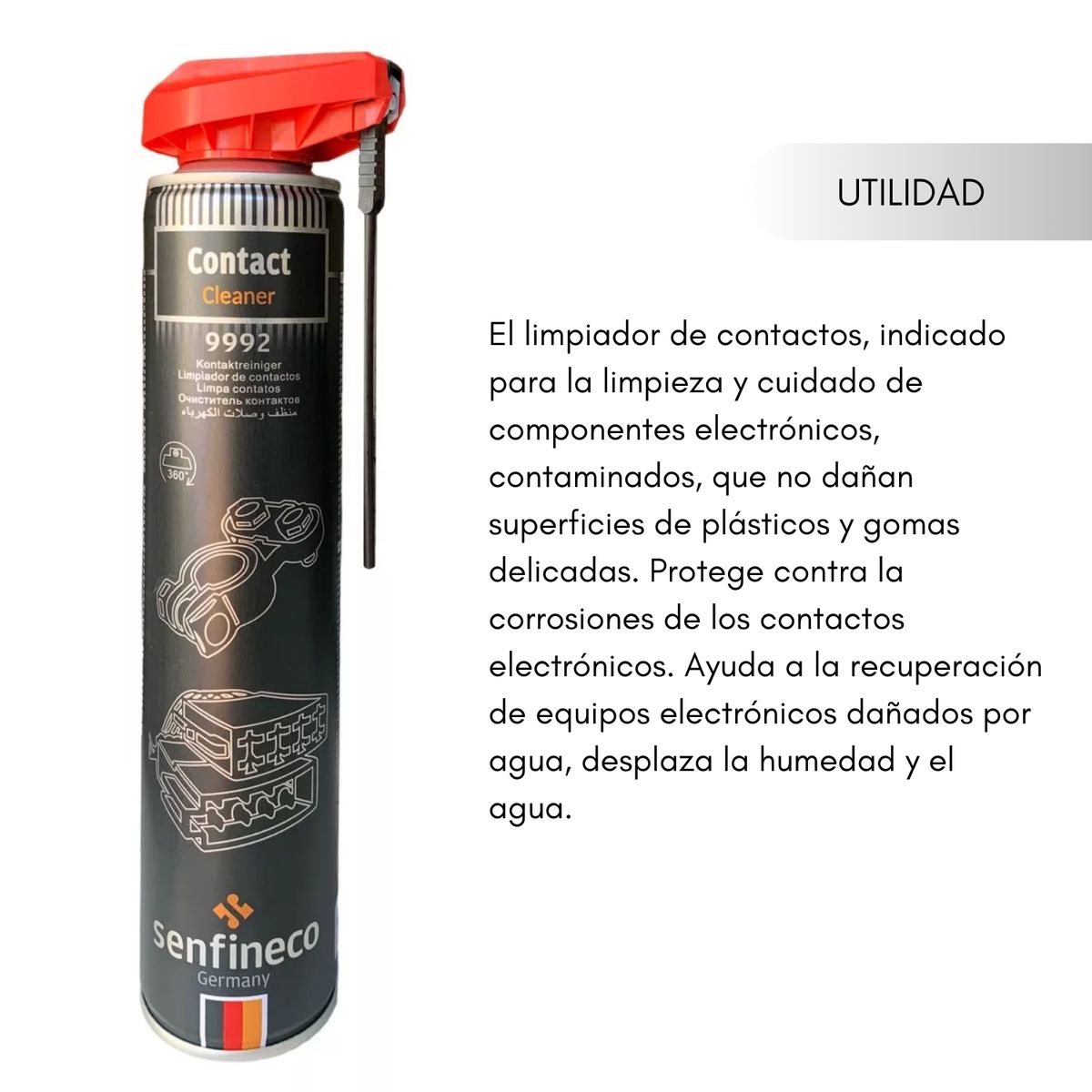 GENERICO - Limpia Contactos En Spray 400 Ml Senfineco