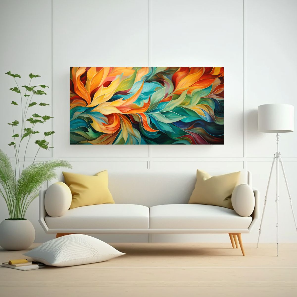 GENERICO - Cuadros Decorativos De Arte Abstracto Inspirados 60x30 Cm