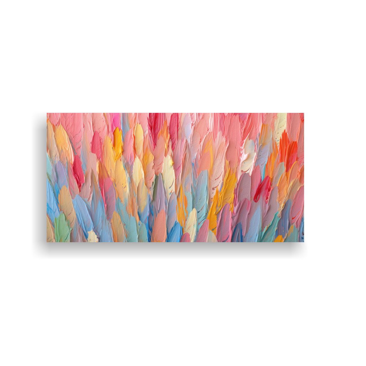 GENERICO - Patrón Espeso De Pintura Impasto En Lienzo 60x30 Cm