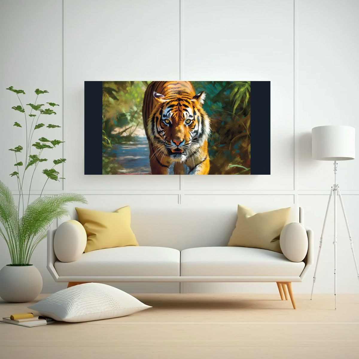 GENERICO - Cuadro De Naturaleza Viva En Acuarela Confianza 100x50 Cm