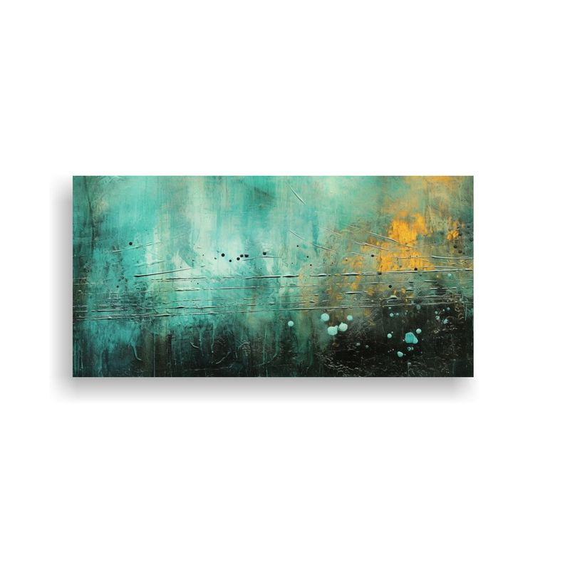 GENERICO - Pinturas Abstractas Con Textura En Tonos Oscuros 80x40 Cm