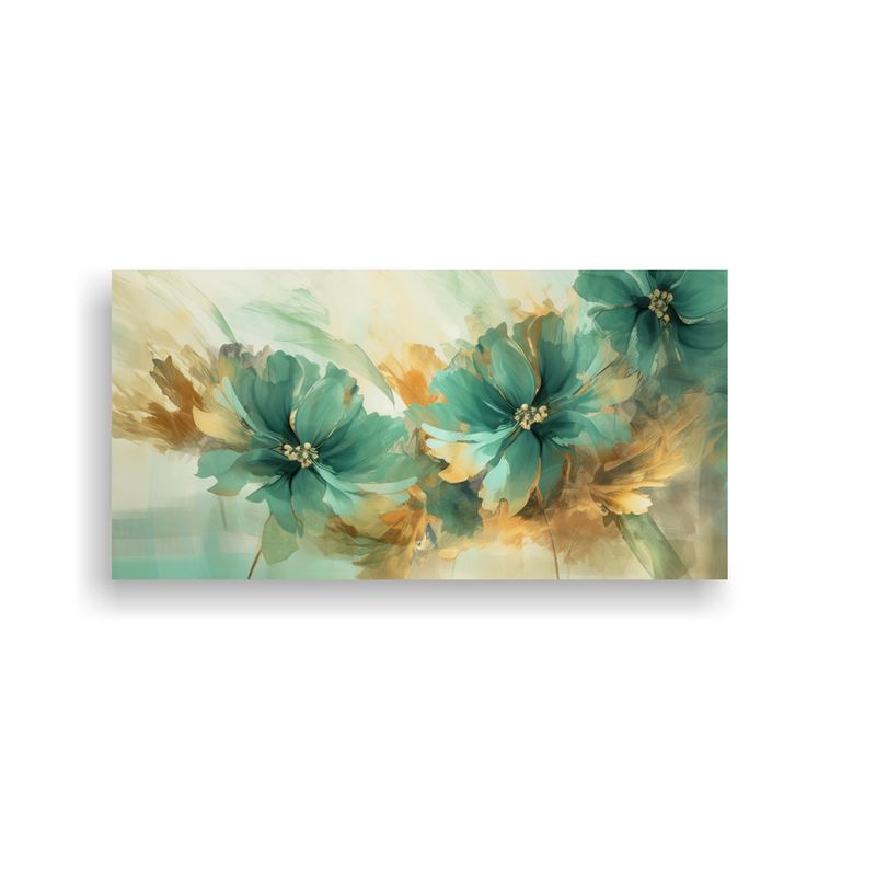 GENERICO - Pinturas Abstractas Impresionistas Florales En 100x50 Cm