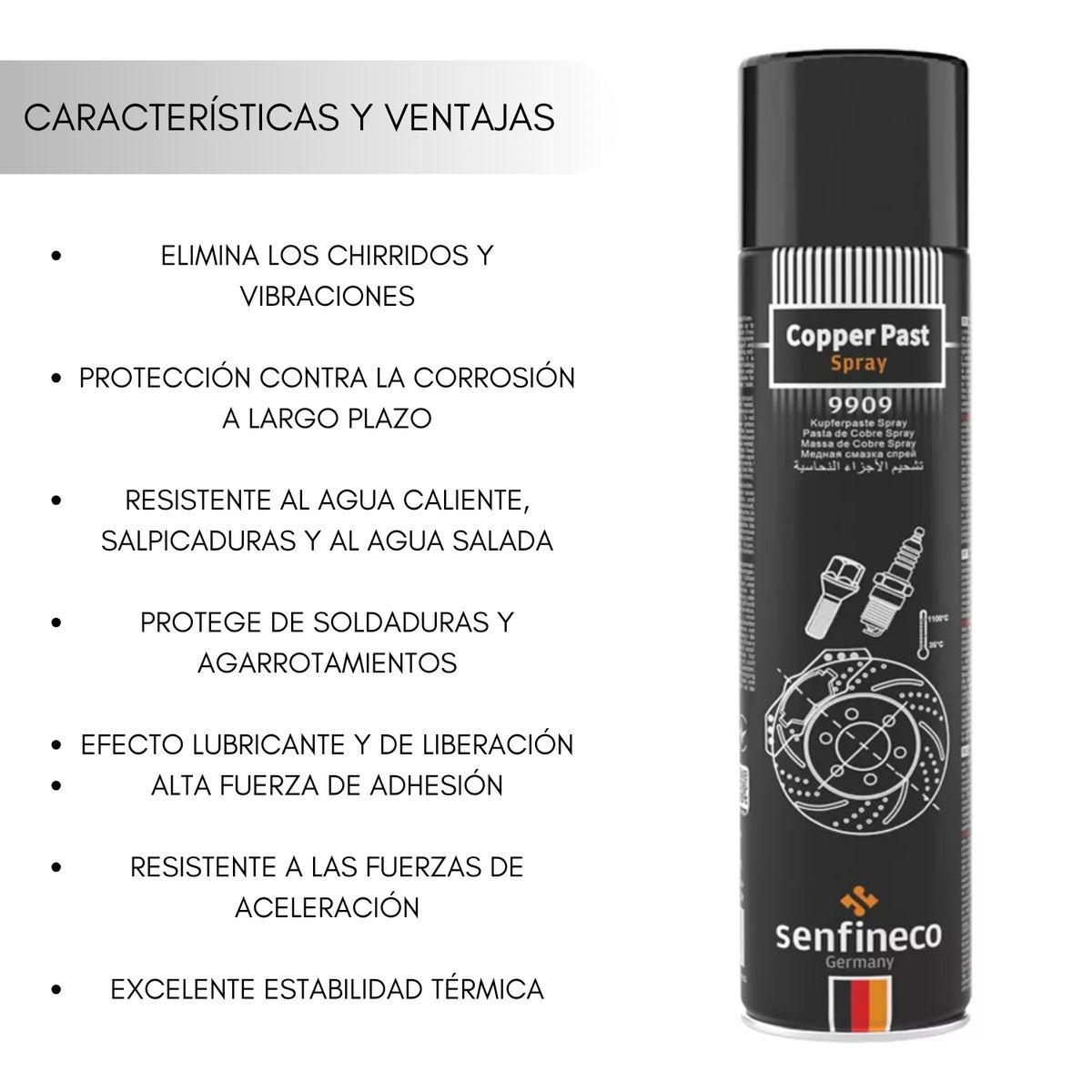GENERICO - Pasta De Cobre En Spray 400 Ml Senfineco