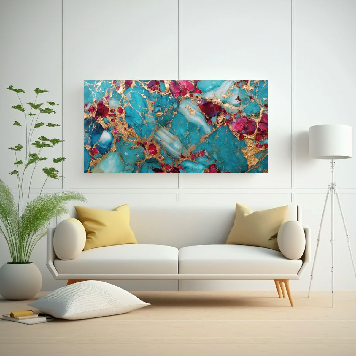 GENERICO - Pinturas Decorativas Horizontales De Mármol 100x50 Cm