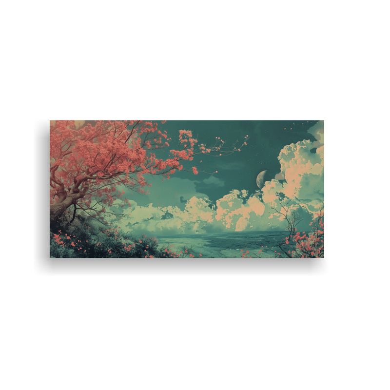 GENERICO - Cuadro Impreso Paisaje Hermoso Para Decoración 80x40 Cm