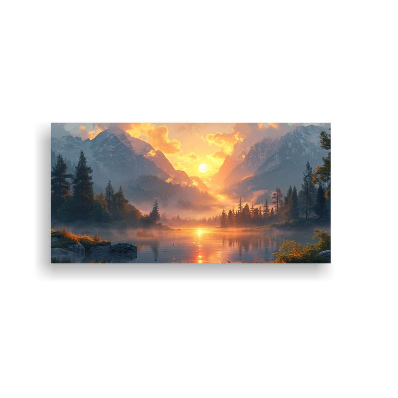 GENERICO - Paisaje Colorido En Estilo De Mark Maggiori 100x50 Cm