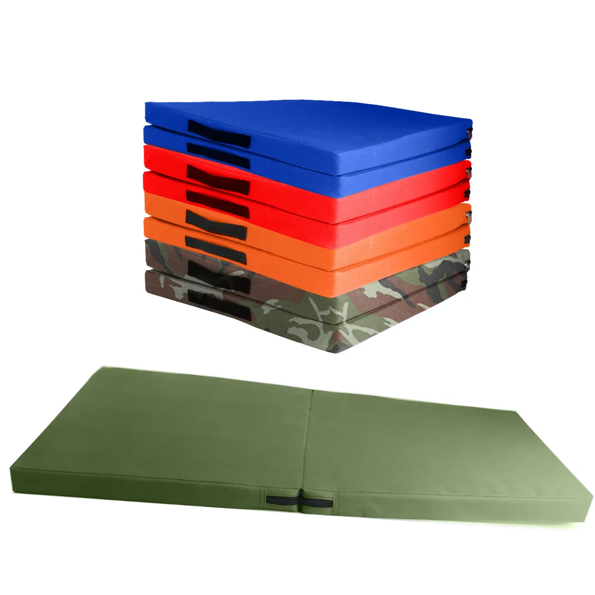 SUPERCENTER - Colchoneta Deportiva Lona Oxford 100x50x5cm Pilates Yoga Verde