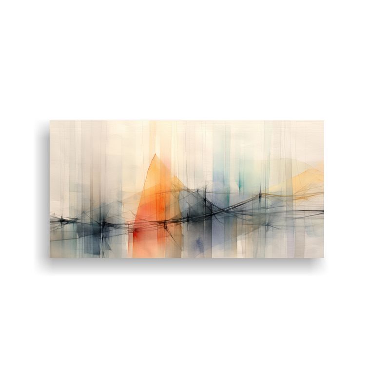 GENERICO - Pinturas Decorativas Con Composición De Colores 100x50 Cm