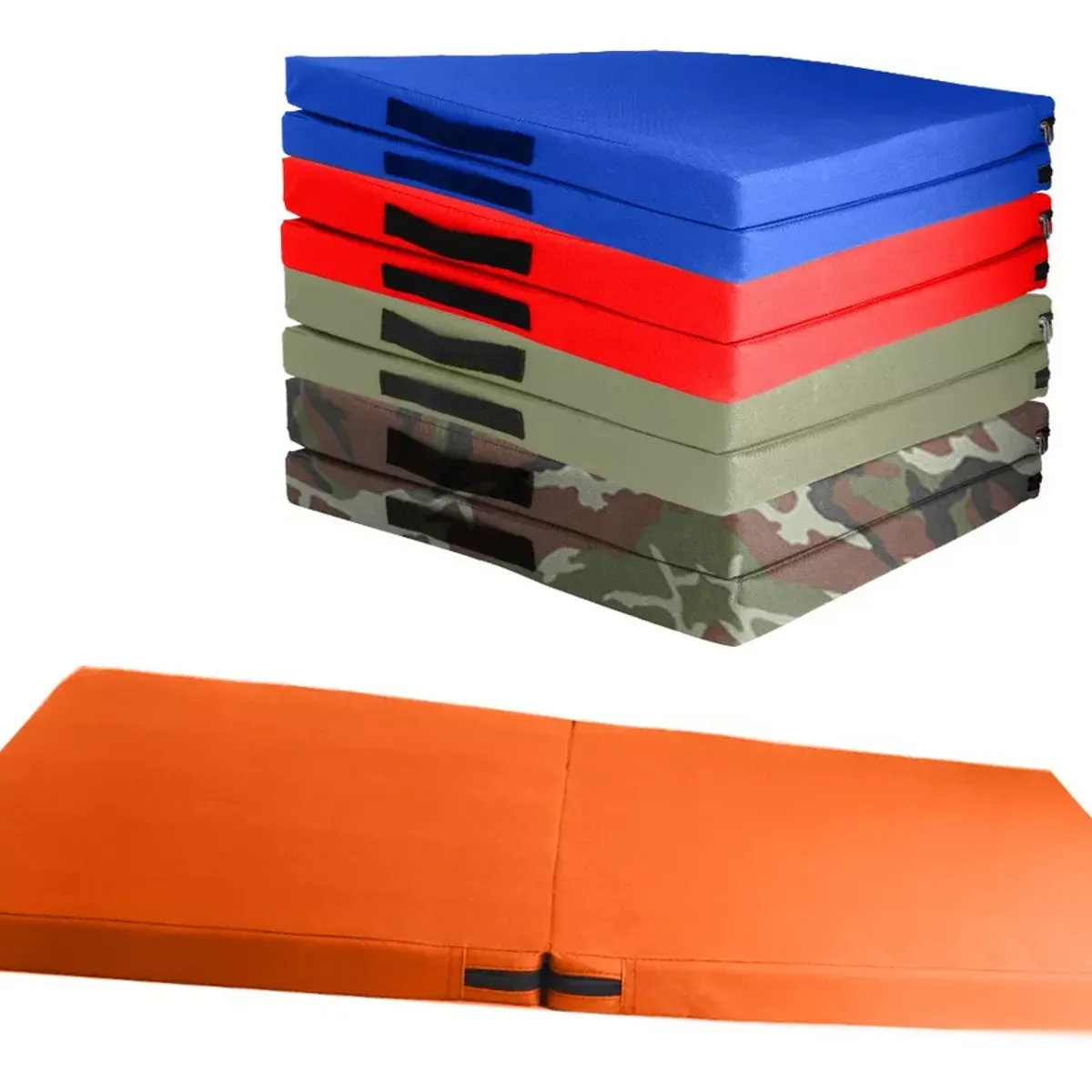 SUPERCENTER - Colchoneta Deportiva Lona Oxford 100x50x5cm Pilates Yoga Naranja