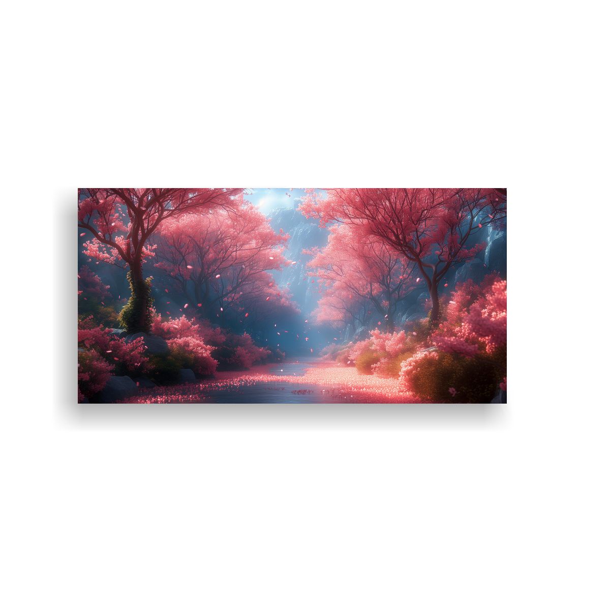 GENERICO - Cuadro Decorativo De Tela En Bastidor: Naturaleza 100x50 Cm