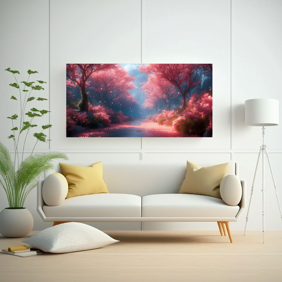 GENERICO - Cuadro Decorativo De Tela En Bastidor: Naturaleza 100x50 Cm