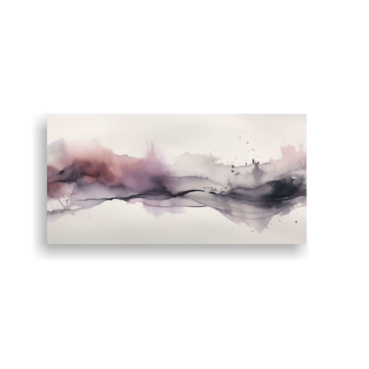 GENERICO - Cuadros Decorativos En Tela Con Textura Acuarela 100x50 Cm