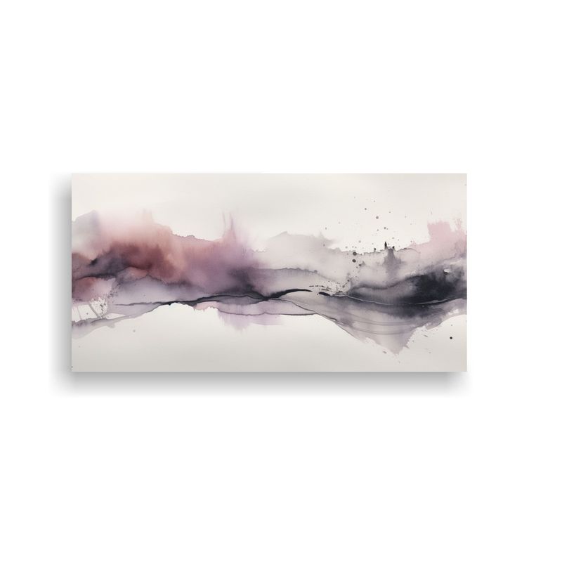 GENERICO - Cuadros Decorativos En Tela Con Textura Acuarela 100x50 Cm