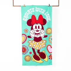 MASHINI - Toalla Microfibra Playa + Bolso Regalo Minnie Flores