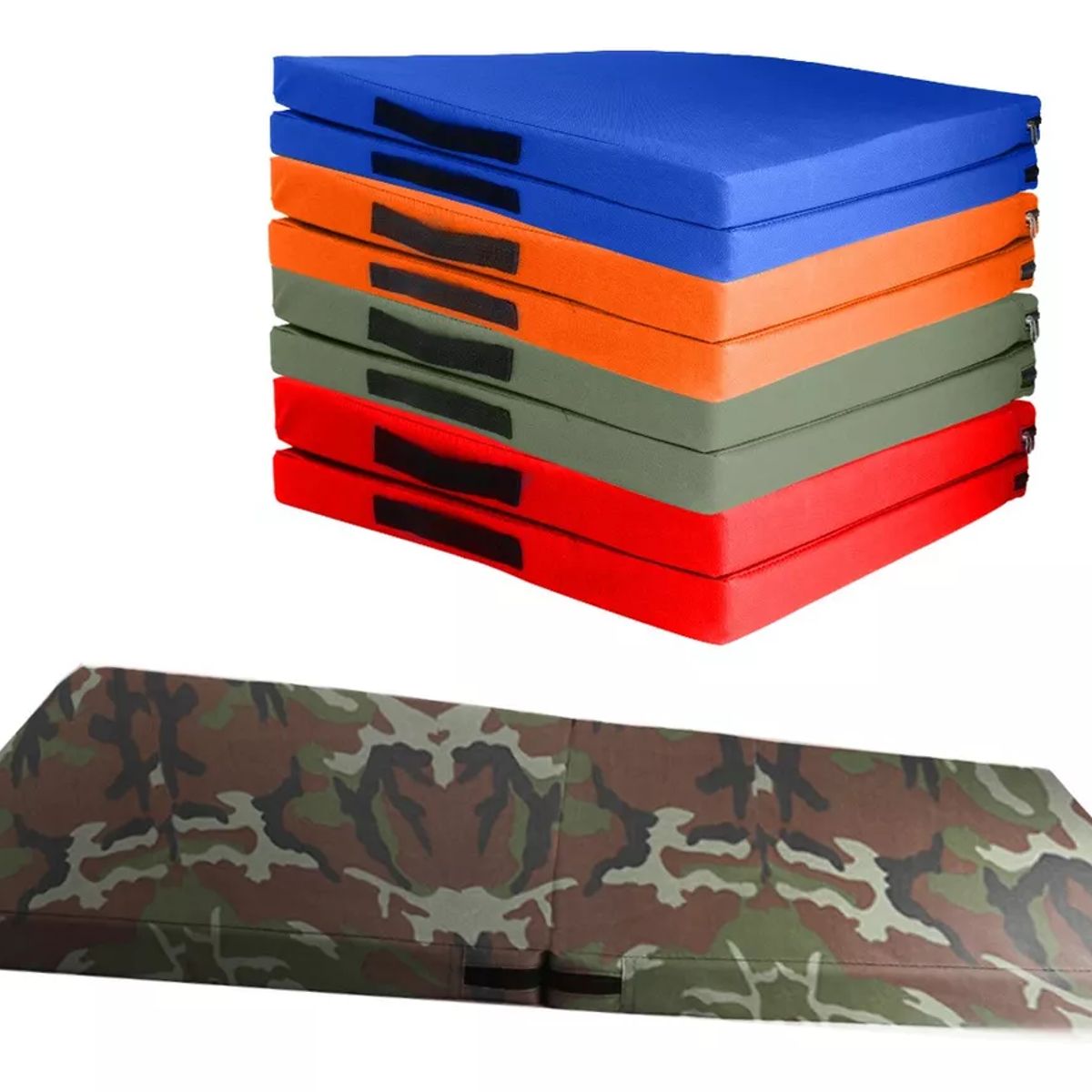 SUPERCENTER - Colchoneta Deportiva Lona Oxford 100x50x5cm Pilates Yoga Verde musgo