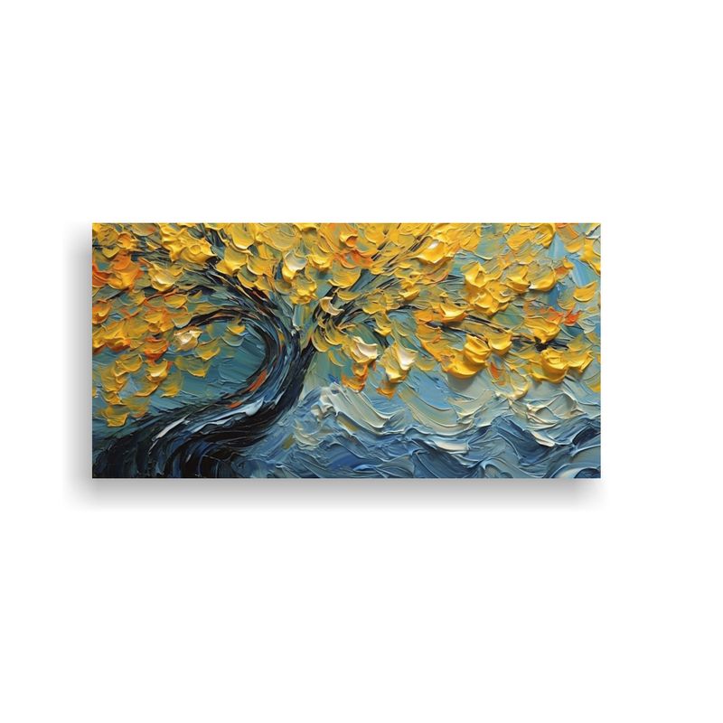 GENERICO - Pintura Abstracta Estilo Van Gogh Elegancia 60x30 Cm