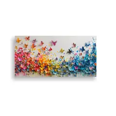 GENERICO - Cuadros Mariposas Papel Abstracto Por Anita M 60x30 Cm