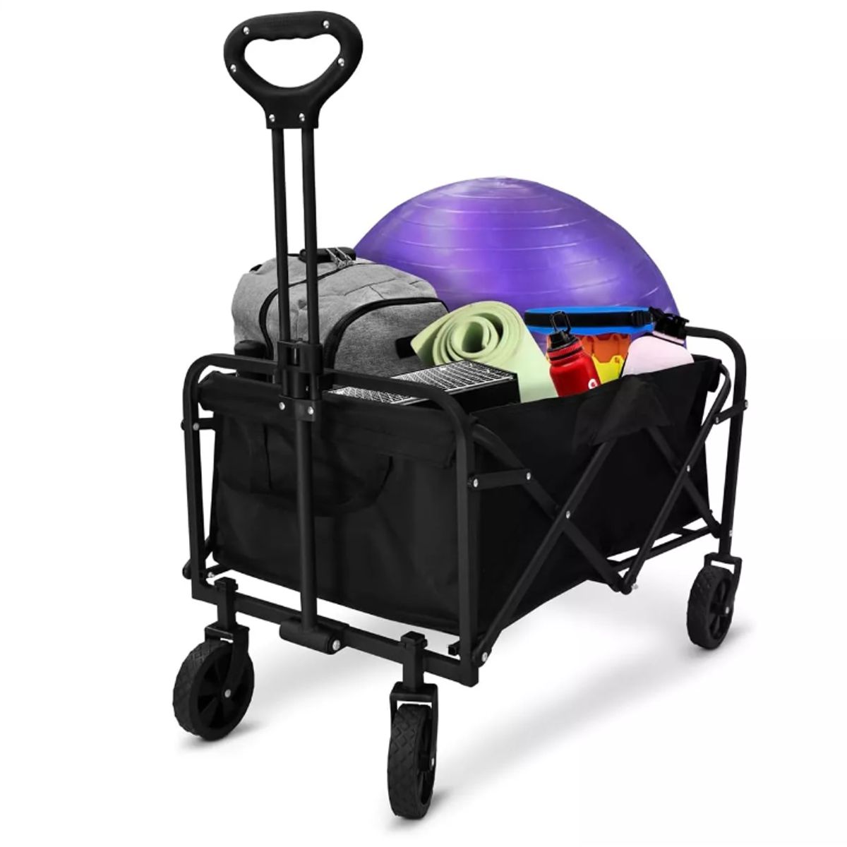 SUPERCENTER - Carrito Para Compras Plegable Ideal Para El Camping Pro Max Color Negro