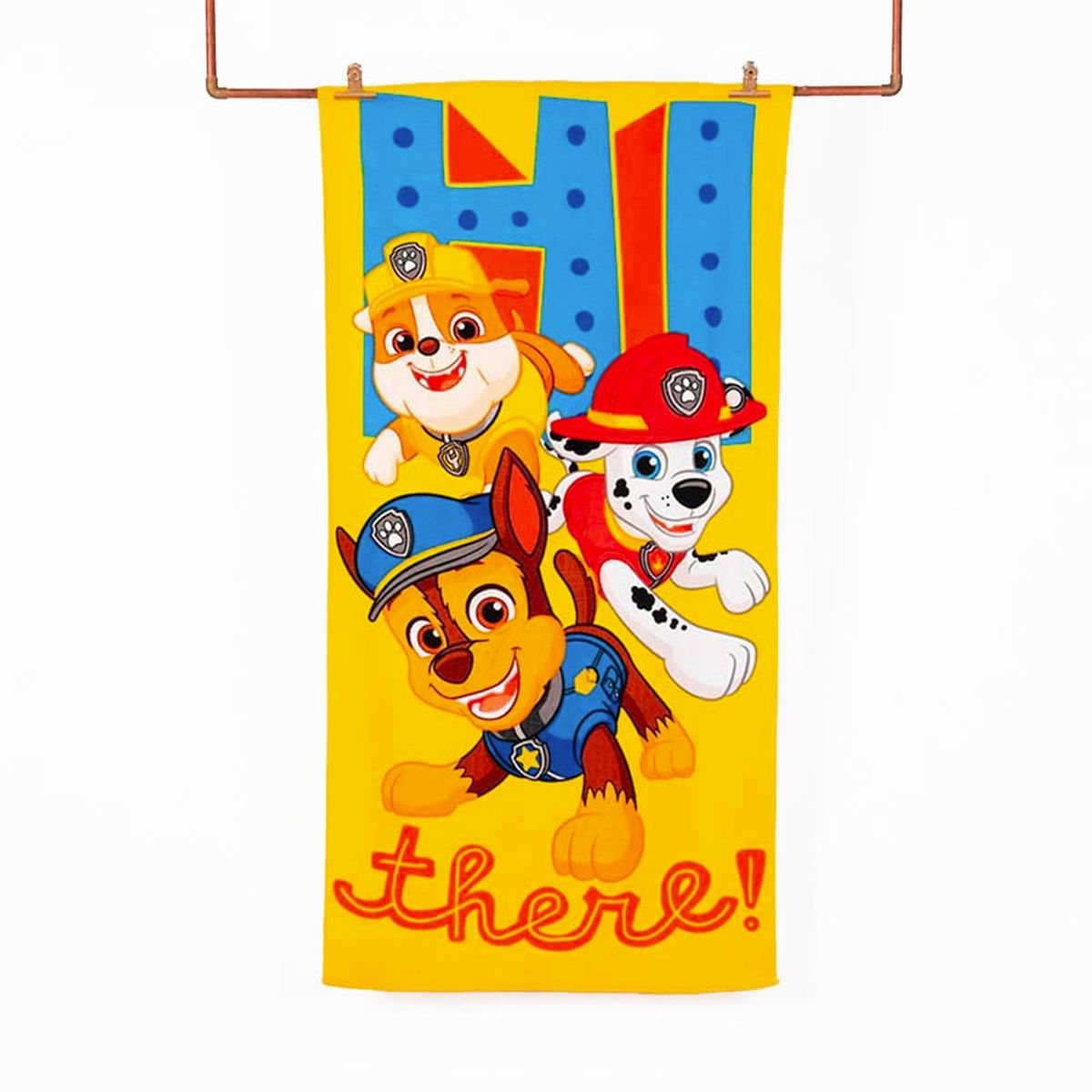 MASHINI - Toalla Microfibra Playa + Bolso Regalo Paw Patrol Hi There
