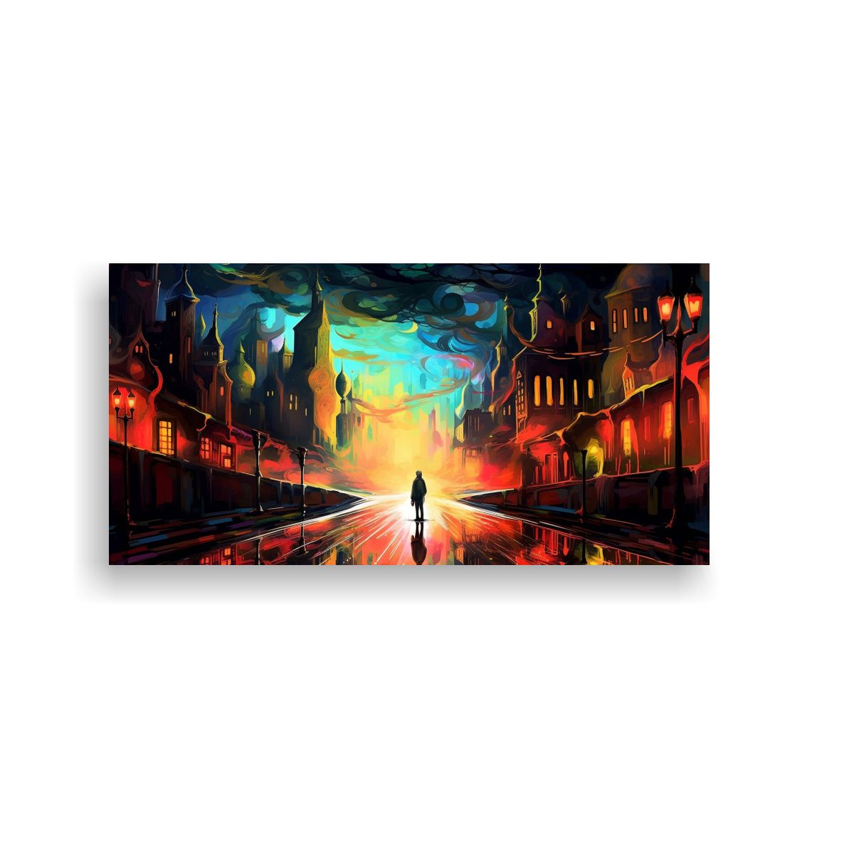 GENERICO - Cuadro Decorativo Psicodélico De Alta Calidad 60x30 Cm