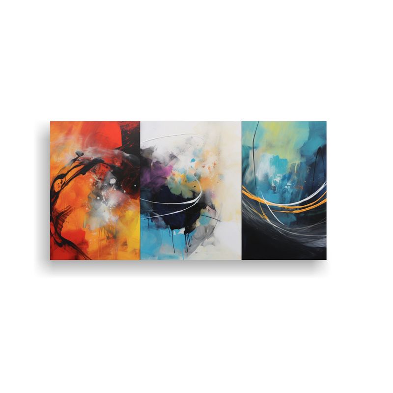 GENERICO - Pinturas Abstractas Para Decoración Con Arte 80x40 Cm