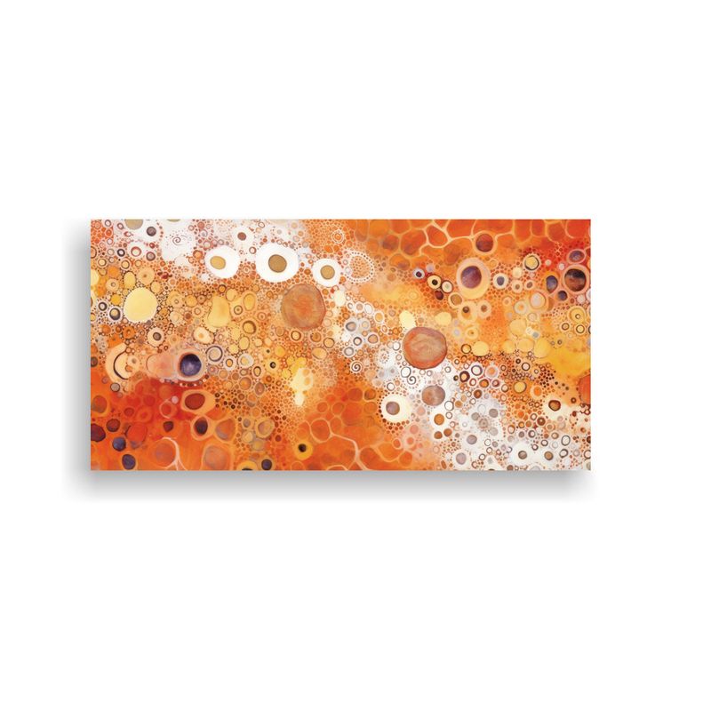 GENERICO - Cuadro Colores Vibrantes Arte Aborigen Pigmeos 80x40 Cm