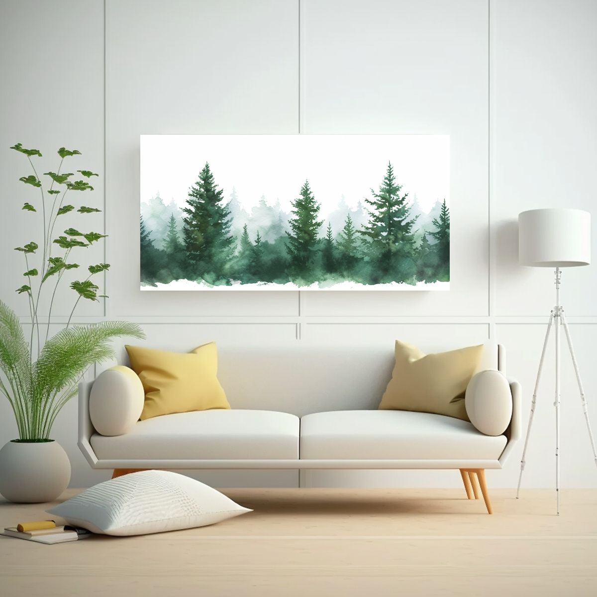 GENERICO - Cuadros Decorativos Económicos Con Pinceladas 80x40 Cm