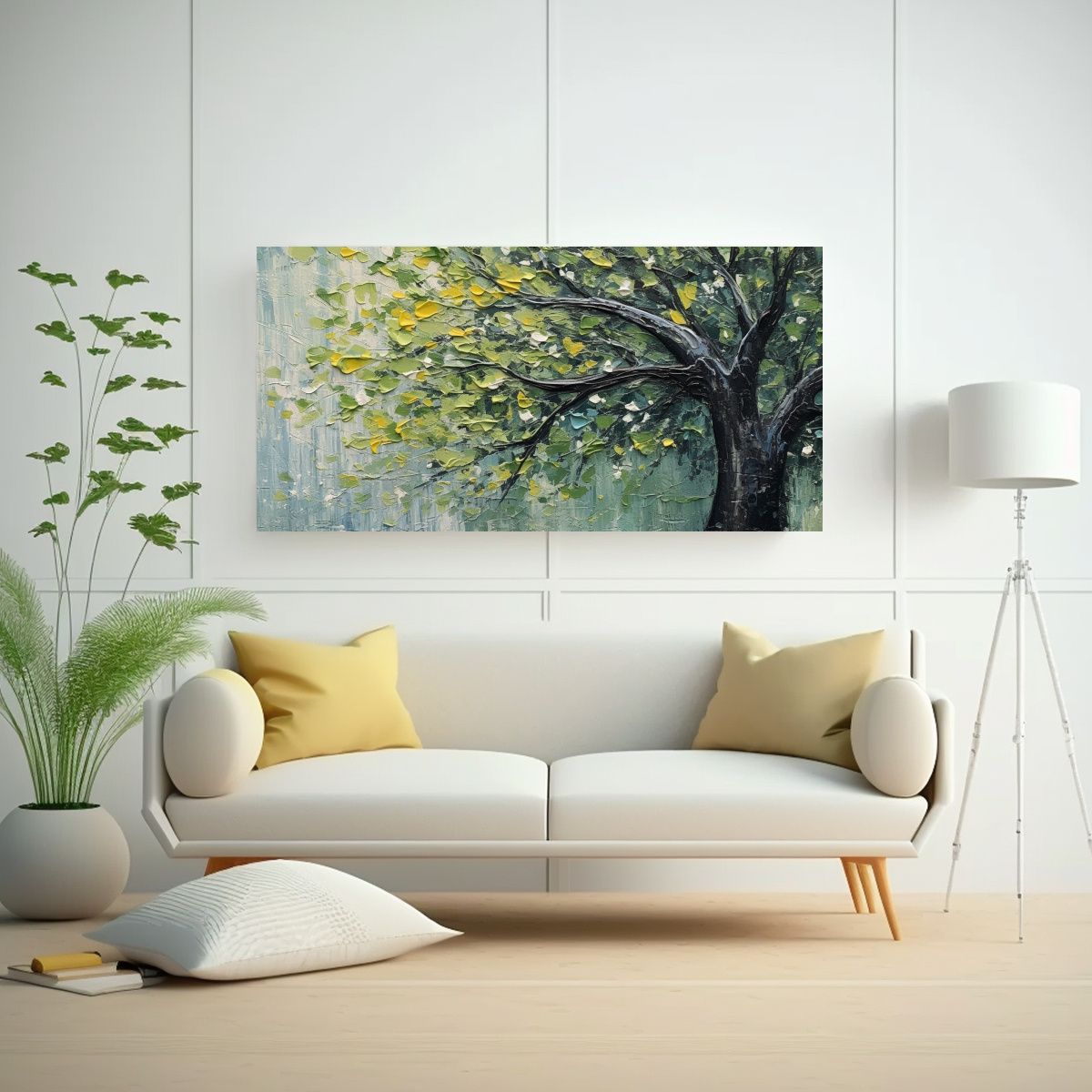 GENERICO - Cuadros Decorativos Con Motivo De árbol En 100x50 Cm