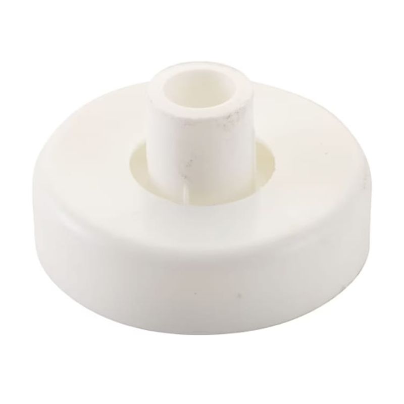 GENERICO - Soporte Barra Redondo Closet/cortina Blanco - 10 Uni + Torni