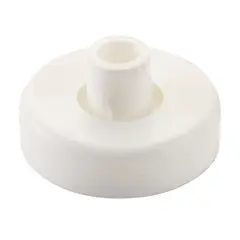 GENERICO - Soporte Barra Redondo Closet/cortina Blanco - 10 Uni + Torni