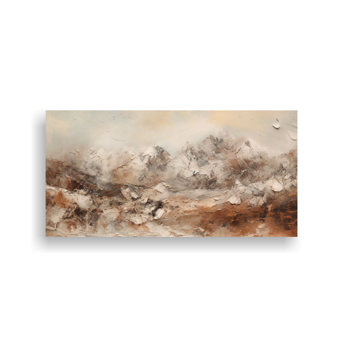 GENERICO - Cuadro Decorativo Abstracto De Montañas En 80x40 Cm