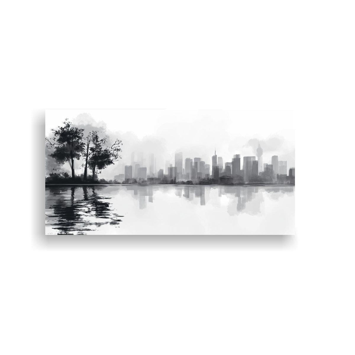 GENERICO - Cuadro Lienzo Impreso Fantasía 2D Arte Chino 100x50 Cm