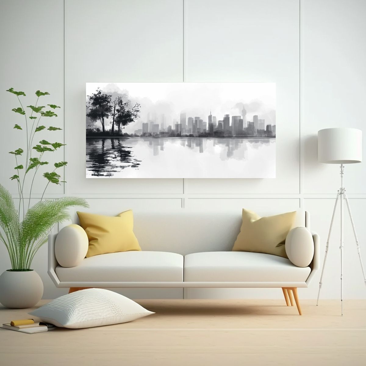 GENERICO - Cuadro Lienzo Impreso Fantasía 2D Arte Chino 100x50 Cm